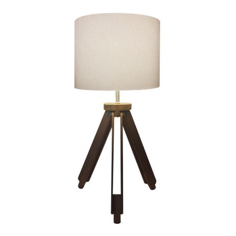 Abajur Tripe Madeira Md-2021 Cupula Tecido 30x25cm Branco - Vivare iluminação Menor preço em Abajur Tripe Madeira Md-2021 Cupula Tecido 30x25cm Branco - Vivare iluminação