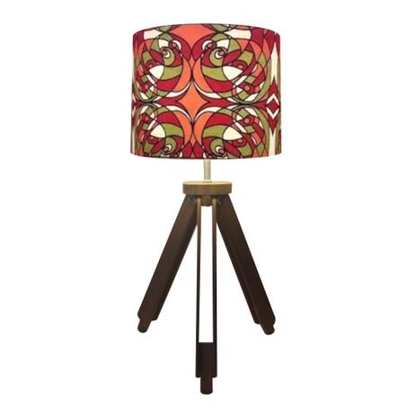 Abajur Tripe Madeira Md-2021 Cupula Tecido 30x25cm Jacquard - Vivare iluminação Menor preço em Abajur Tripe Madeira Md-2021 Cupula Tecido 30x25cm Jacquard - Vivare iluminação