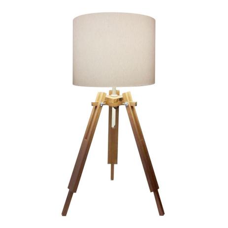 Abajur Tripe Madeira Md-2024 Cupula Tecido 30x25cm Branco - Vivare iluminação Menor preço em Abajur Tripe Madeira Md-2024 Cupula Tecido 30x25cm Branco - Vivare iluminação