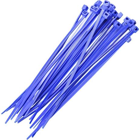 Abraçadeira De Nylon Azul Enforca Gato 2,5x100 com 500 Unidades - Brasfort Menor preço em Abraçadeira De Nylon Azul Enforca Gato 2,5x100 com 500 Unidades - Brasfort