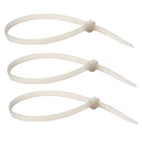 Abraçadeira de Nylon Branca 100 x 2,5 mm - Fertak tools Menor preço em Abraçadeira de Nylon Branca 100 x 2,5 mm - Fertak tools