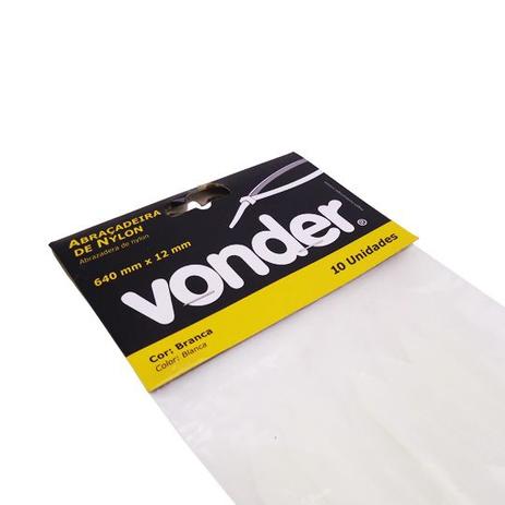 Abraçadeiras De Nylon 10 Un. 640 x 12 mm Branca Vonder Menor preço em Abraçadeiras De Nylon 10 Un. 640 x 12 mm Branca Vonder