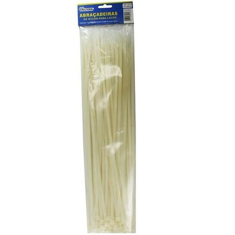 Abraçadeiras De Nylon Branca 4,8mm X 400mm Com 100 Unidades 127-5 Western Menor preço em Abraçadeiras De Nylon Branca 4,8mm X 400mm Com 100 Unidades 127-5 Western