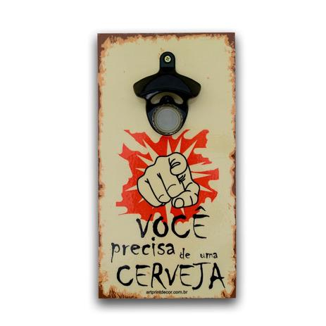 Abridor De Garrafas Parede Cerveja Mdf Com Imã 25x13 Cm - Art Print Menor preço em Abridor De Garrafas Parede Cerveja Mdf Com Imã 25x13 Cm - Art Print