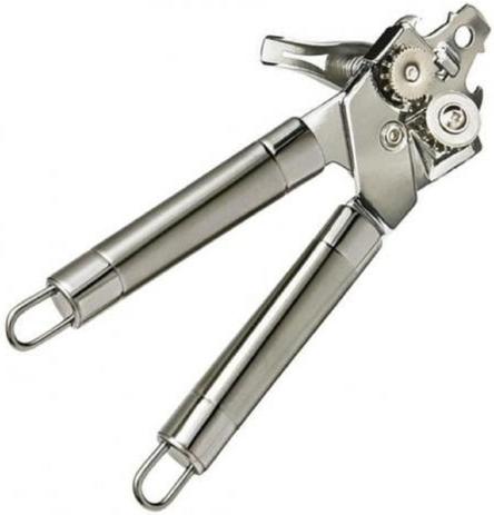 Abridor De Latas Aço Inox Profissional Chef Sem Rebarbas - Uny Gift Menor preço em Abridor De Latas Aço Inox Profissional Chef Sem Rebarbas - Uny Gift