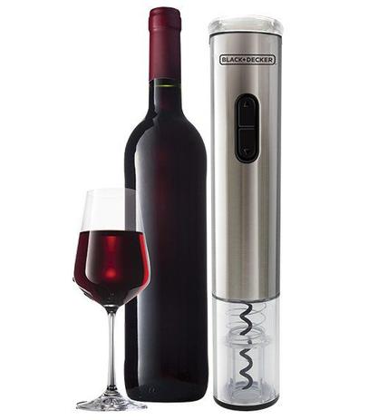 Abridor de Vinho Black Decker a Pilha Wine Inox Menor preço em Abridor de Vinho Black Decker a Pilha Wine Inox