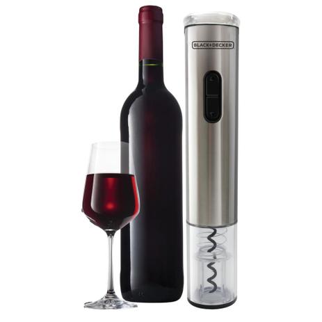 Abridor de Vinho Black Decker Wine Inox a Pilha - Black e decker Menor preço em Abridor de Vinho Black Decker Wine Inox a Pilha - Black e decker