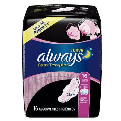 Absorvente Always Pink Suave Noturno Com Abas Leve 16 Pague 14 Menor preço em Absorvente Always Pink Suave Noturno Com Abas Leve 16 Pague 14