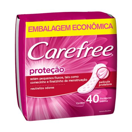Absorvente Carefree Proteção Com Perfume - Contém 40 Menor preço em Absorvente Carefree Proteção Com Perfume - Contém 40