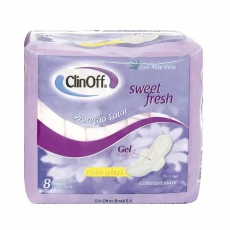 Absorvente Clin Off Com Abas 8 Unidades Menor preço em Absorvente Clin Off Com Abas 8 Unidades