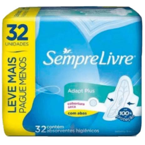 Menor preço em Absorvente com abas sempre livre c/32 adapt plus seca - Sem marca