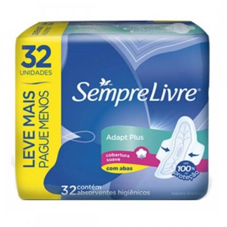 Absorvente com abas sempre livre c/32 adapt plus suave - Sem marca é boa?