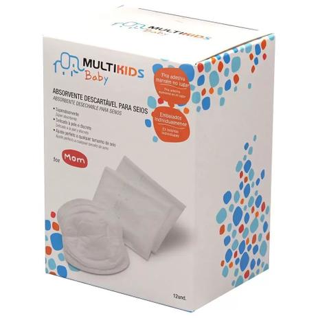 Absorvente Descartável para Seios Multikids Baby 12un - MULTILASER Menor preço em Absorvente Descartável para Seios Multikids Baby 12un - MULTILASER