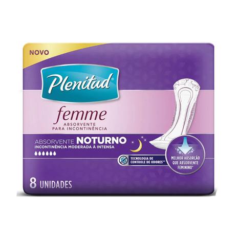 Absorvente Feminino para Incontinência Urinária Intensa Femme Protector Noturno Plenitud 8 Unidades é ruim? Absorvente Feminino para Incontinência Urinária Intensa Femme Protector Noturno Plenitud 8 Unidades é boa?
