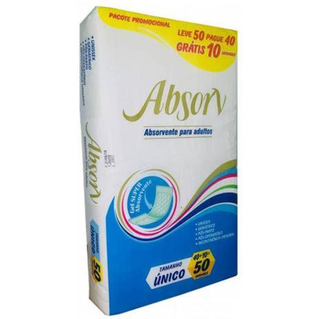 Absorvente Geriatrico absorv com 50 unidades Menor preço em Absorvente Geriatrico absorv com 50 unidades