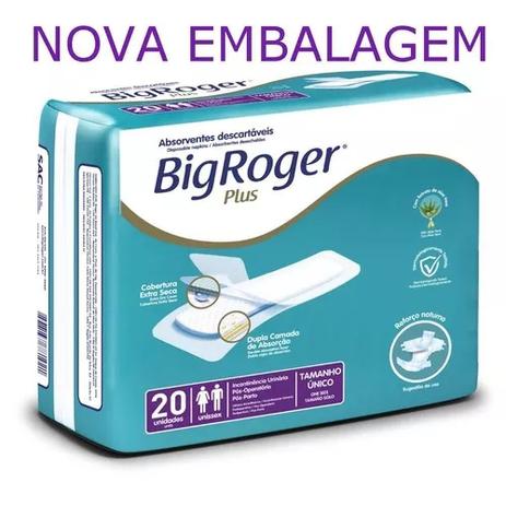 Absorvente geriatrico big roger c/20 Menor preço em Absorvente geriatrico big roger c/20