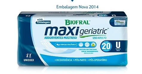 Absorvente geriatrico biofral maxi geriatric c/20 Menor preço em Absorvente geriatrico biofral maxi geriatric c/20