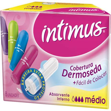 Absorvente interno intimus c/8 médio - Sem marca Menor preço em Absorvente interno intimus c/8 médio - Sem marca