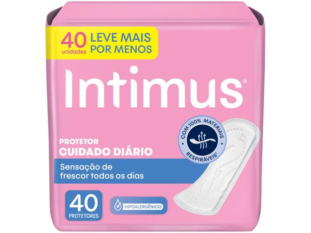 Absorvente Intimus Days Cuidado Diário - Sem Abas 40 Unidades