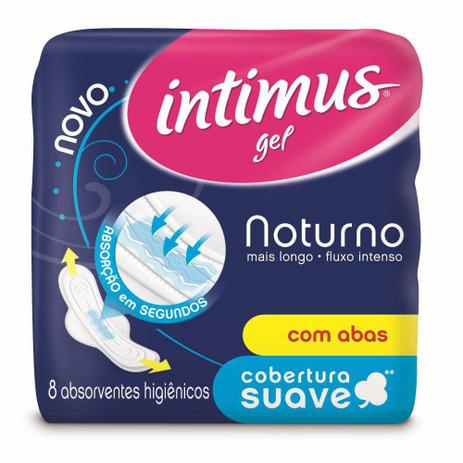 Absorvente Intimus Gel Norturno Suave Com Abas Com 8 Unidades Menor preço em Absorvente Intimus Gel Norturno Suave Com Abas Com 8 Unidades