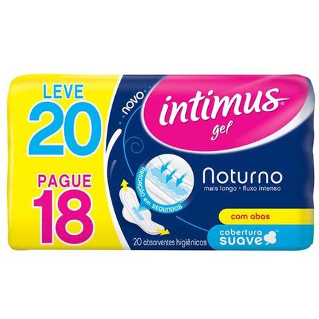 Absorvente Intimus Gel Noturno Suave Leve 20 Pague 18 é boa?