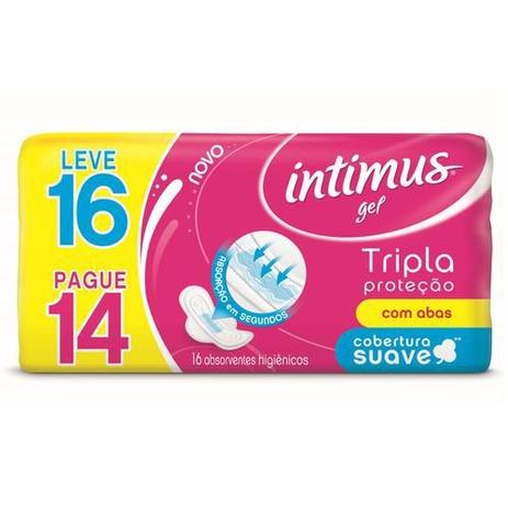 Absorvente Intimus Gel Suave 16 Unidades - Kimberly clark Menor preço em Absorvente Intimus Gel Suave 16 Unidades - Kimberly clark