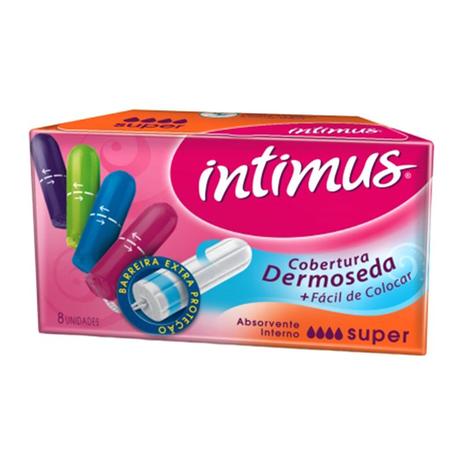 Absorvente intimus interno super 8x1 Menor preço em Absorvente intimus interno super 8x1