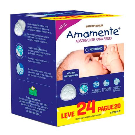 Absorvente Para Seios Amamente Leve 24 Unidades Menor preço em Absorvente Para Seios Amamente Leve 24 Unidades
