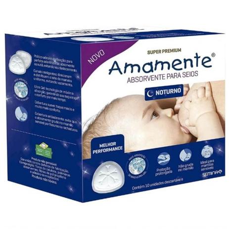 Absorvente Para Seios Amamente Noturno - 10 Unidades - 5436 Menor preço em Absorvente Para Seios Amamente Noturno - 10 Unidades - 5436