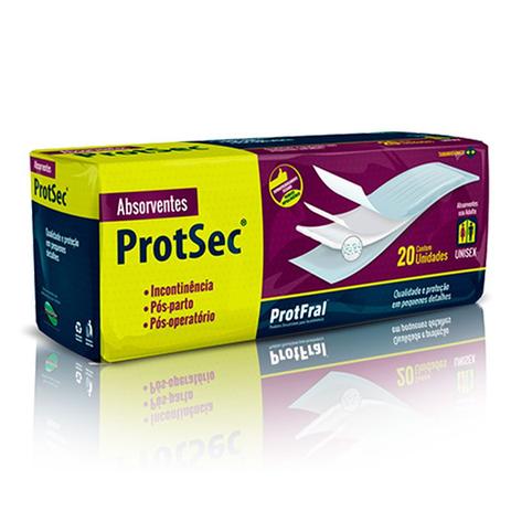 Absorvente Protsec Unissex C/20 unidades é boa?