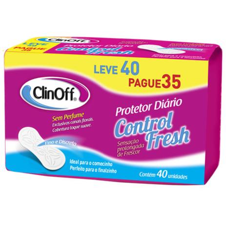 Absorvente sem abas clin off protetor diario leve 40 pague 35 Menor preço em Absorvente sem abas clin off protetor diario leve 40 pague 35