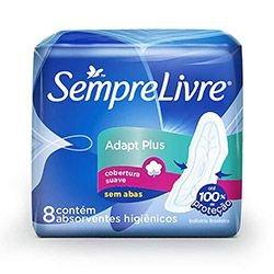 Absorvente sempre livre adapt plus cobertura suave sem abas 8 unidades - Johnson johnson Menor preço em Absorvente sempre livre adapt plus cobertura suave sem abas 8 unidades - Johnson johnson