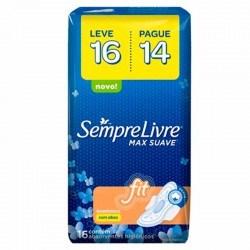 Absorvente Sempre Livre Adapt Plus Suave com Abas 16 Unidades Menor preço em Absorvente Sempre Livre Adapt Plus Suave com Abas 16 Unidades