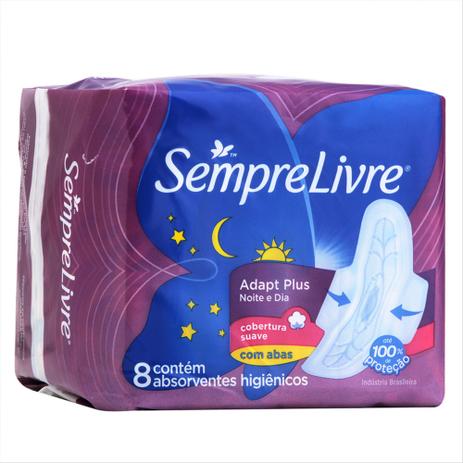 Absorvente Sempre Livre Noturno Suave com Abas 8 Unidades Menor preço em Absorvente Sempre Livre Noturno Suave com Abas 8 Unidades