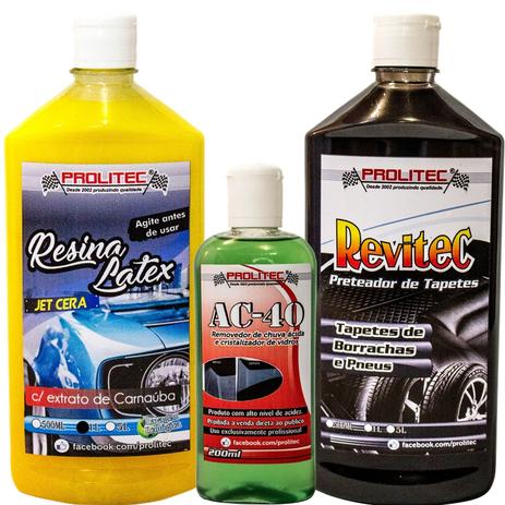 Ac-40 200 ml+ Resina Latex 1 litro + Revitec 500 ml - Prolitec Menor preço em Ac-40 200 ml+ Resina Latex 1 litro + Revitec 500 ml - Prolitec