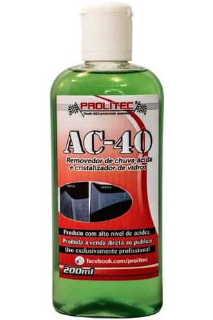 AC-40 Removedor de chuva ácida 200 ml - Prolitec Menor preço em AC-40 Removedor de chuva ácida 200 ml - Prolitec