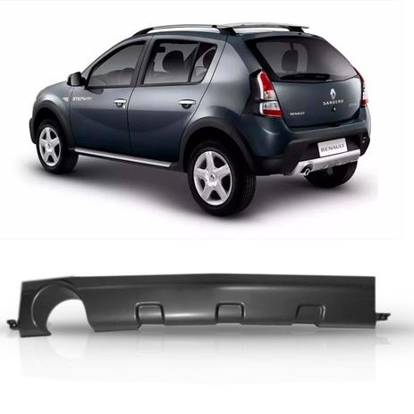 Acabamento Inferior Parachoque Traseiro Renault Sandero Stepway 2008 A 2013 - Sp acessórios Menor preço em Acabamento Inferior Parachoque Traseiro Renault Sandero Stepway 2008 A 2013 - Sp acessórios