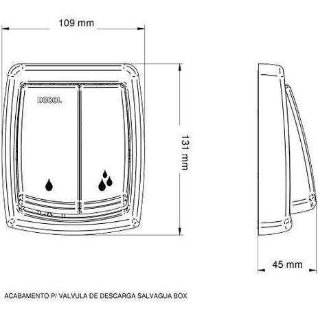 Menor preço em Acabamento Válvula de Descarga Gelo Salvágua Box Docol