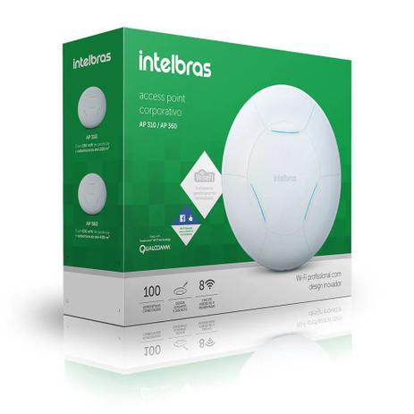 Access Point Indoor Intelbras Ap 360 Branco - Intelbrás Menor preço em Access Point Indoor Intelbras Ap 360 Branco - Intelbrás