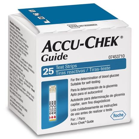 Accu-chek guide 25 tiras Menor preço em Accu-chek guide 25 tiras