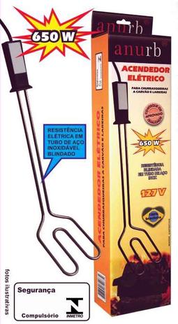 Acendedor Para Churrasqueira E Lareiras Eletrico 650w Anurb 220V Menor preço em Acendedor Para Churrasqueira E Lareiras Eletrico 650w Anurb 220V