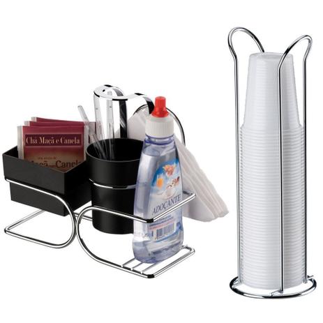 Acessórios Hora do Café Porta Copos Descartáveis 200ml Porta Sachês/Açúcar - Future Menor preço em Acessórios Hora do Café Porta Copos Descartáveis 200ml Porta Sachês/Açúcar - Future