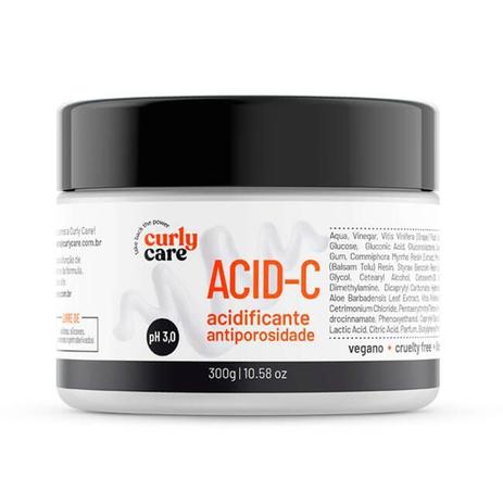 Acid-C Acidificante Antiporosidade 300mL - Curly Care