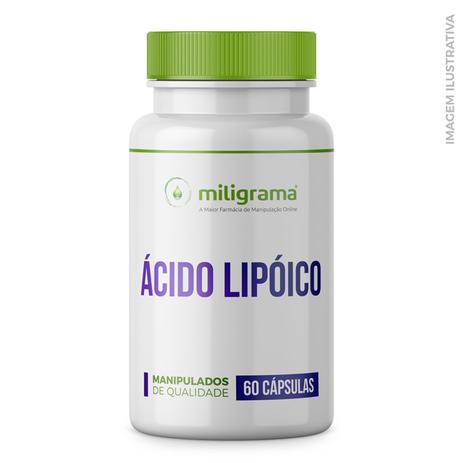 Ácido Alfa Lipoico 300mg 60 cápsulas - Miligrama Menor preço em Ácido Alfa Lipoico 300mg 60 cápsulas - Miligrama