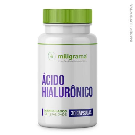 Ácido Hialurônico 50mg 30 Cápsulas - Miligrama Menor preço em Ácido Hialurônico 50mg 30 Cápsulas - Miligrama