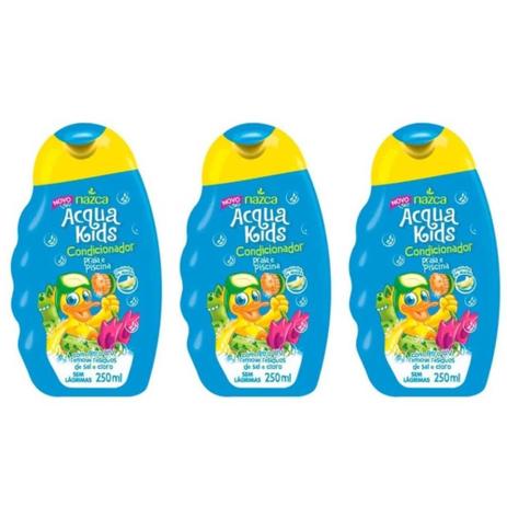 Acqua Kids Praia E Piscina Condicionador Infantil 250ml (Kit C/03) Menor preço em Acqua Kids Praia E Piscina Condicionador Infantil 250ml (Kit C/03)