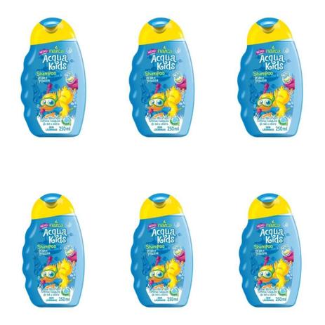 Acqua Kids Praia E Piscina Shampoo 250ml (Kit C/06) Menor preço em Acqua Kids Praia E Piscina Shampoo 250ml (Kit C/06)