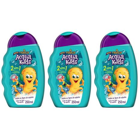 Acqua Kids Tutti Frutti Shampoo Infantil 2em1 250ml (Kit C/03) Menor preço em Acqua Kids Tutti Frutti Shampoo Infantil 2em1 250ml (Kit C/03)