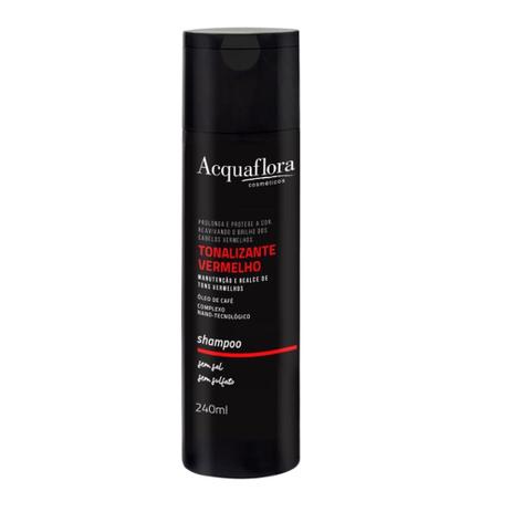 Acquaflora tonalizante vermelho shampoo 240ml Menor preço em Acquaflora tonalizante vermelho shampoo 240ml
