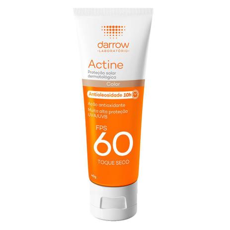 Actine Protetor Solar FPS 60 com cor Darrow Menor preço em Actine Protetor Solar FPS 60 com cor Darrow